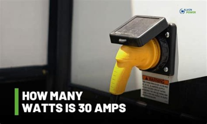 30 amps to watts