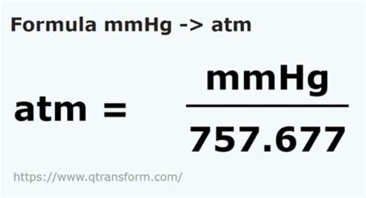 760 mmhg to atm
