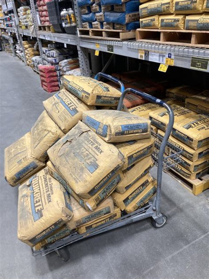 bag of concrete lowes
