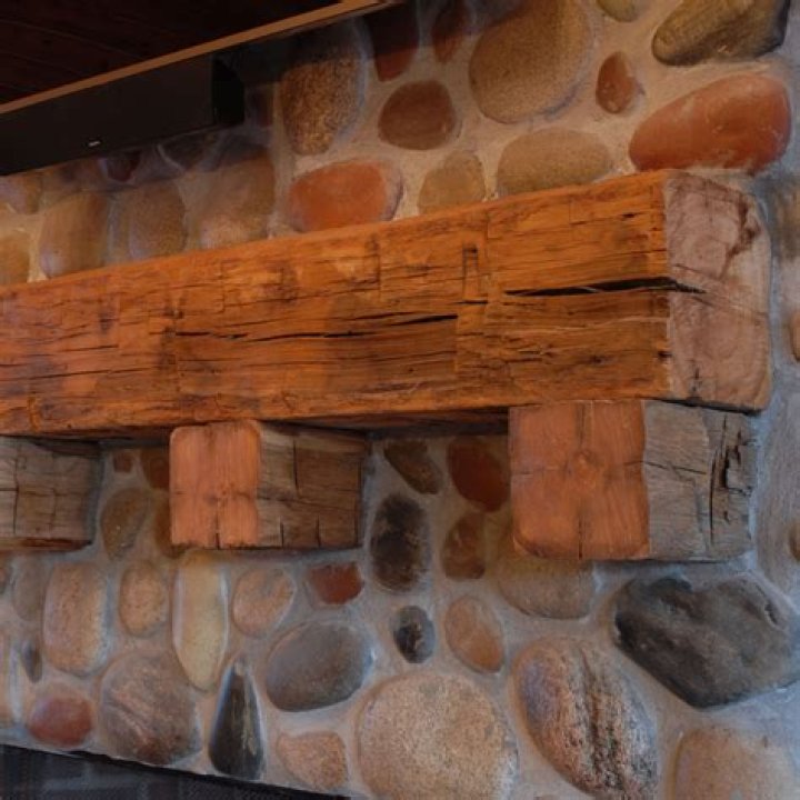 barn beam mantel