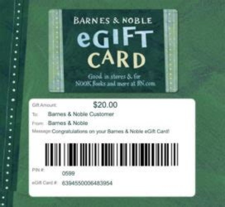 barnes and noble e gift card