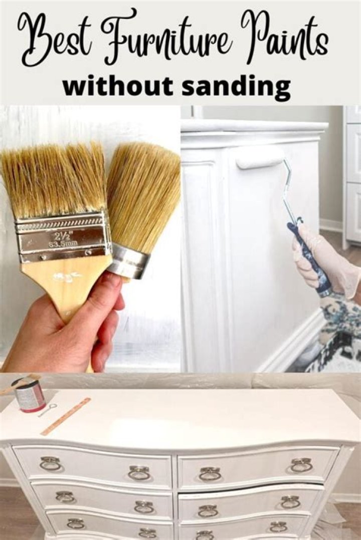 best paint for furniture without sanding