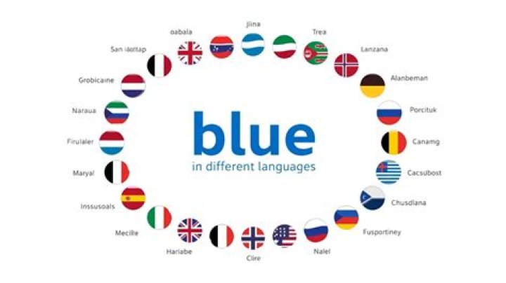 blue different languages