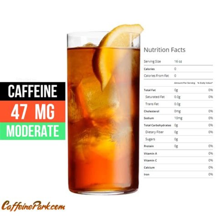 caffeine in iced tea