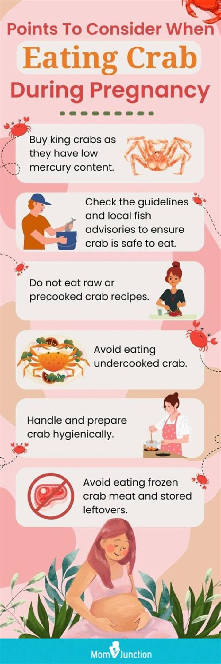can i eat crab legs while pregnant