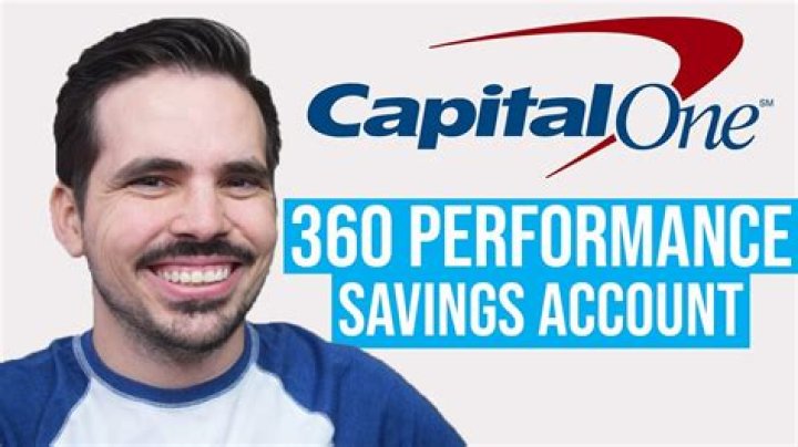 capital one 360 performance savings