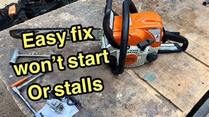 chainsaw won’t start