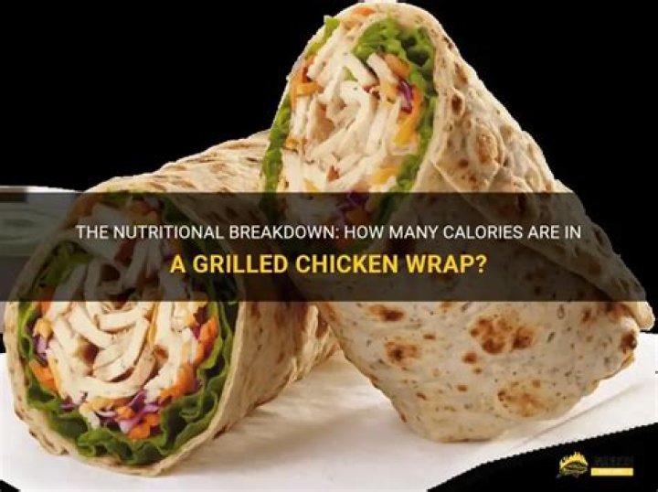 chicken wrap calories