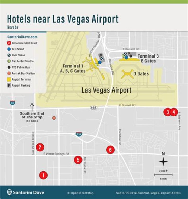 closest airports to las vegas
