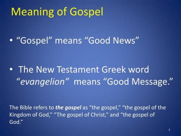 definition of gospel