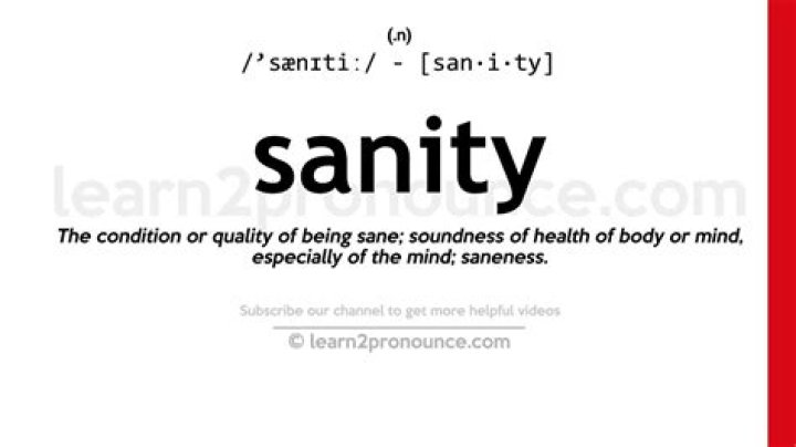 definition of sanity