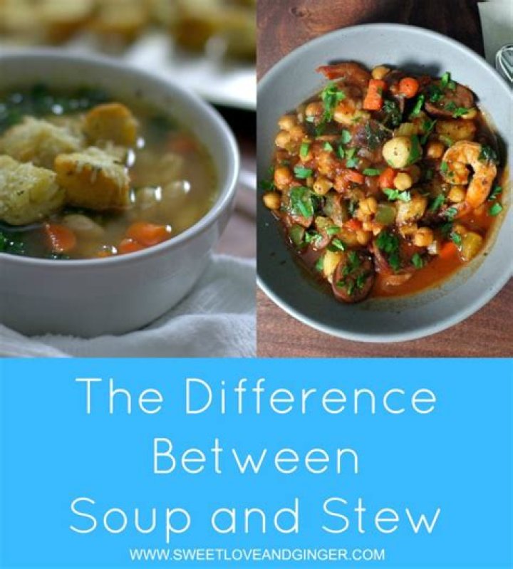 difference between stew and soup