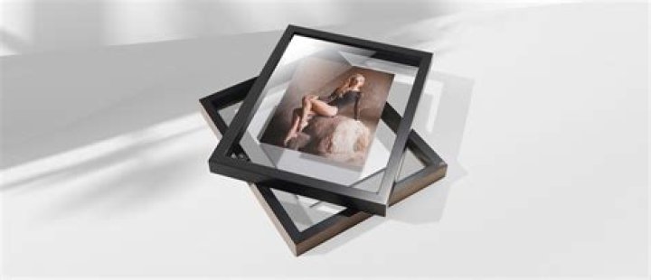 double glass frame