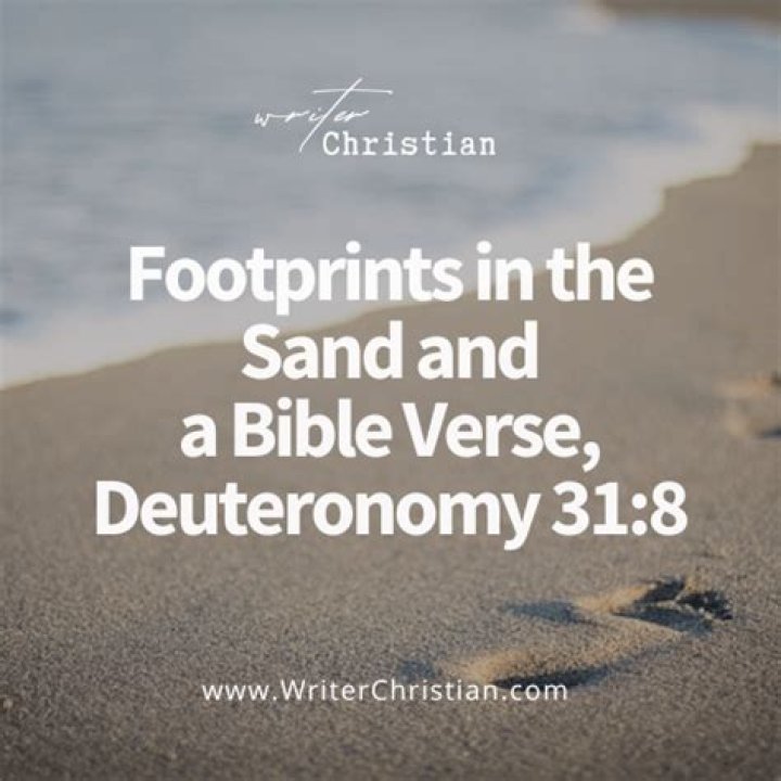 footprints in the sand bible verse