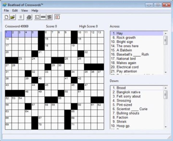 free online crossword puzzles boatload