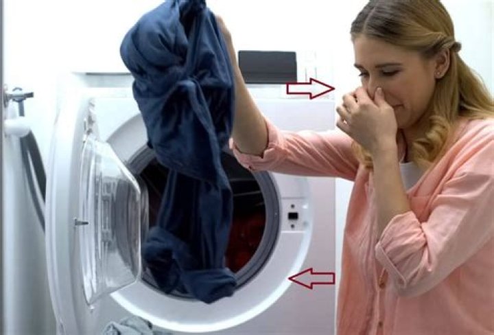 front load washer smell