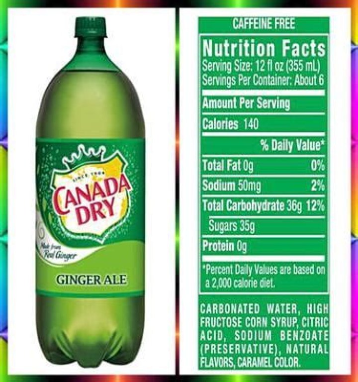 ginger ale calories