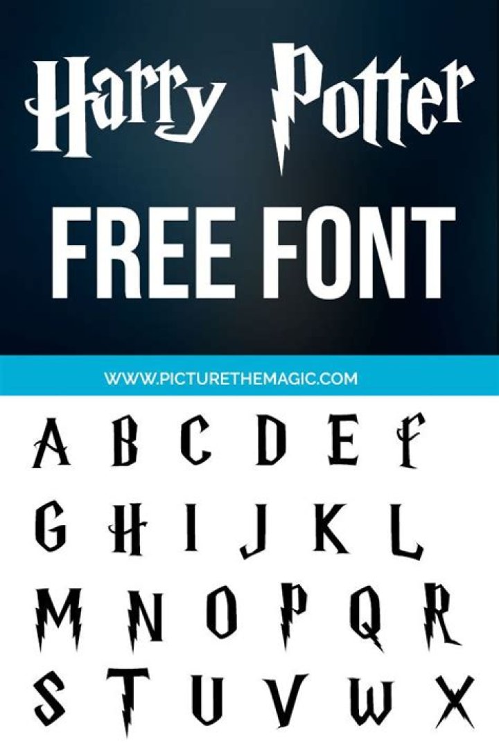 harry potter font cricut