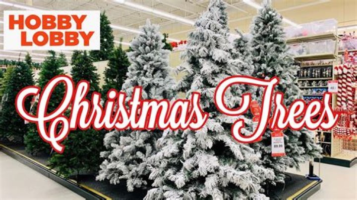 hobby lobby christmas trees 2020