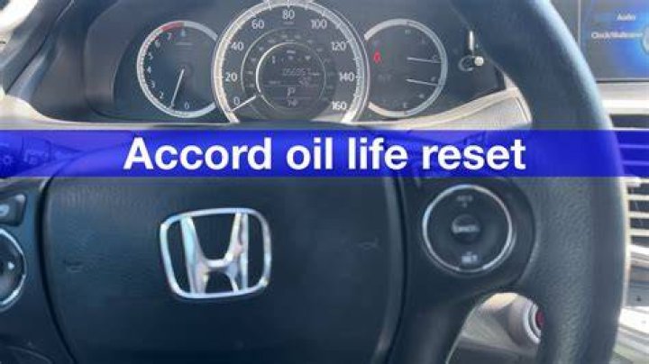 honda accord reset oil life