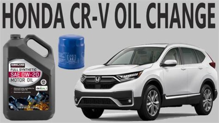 honda crv oil change