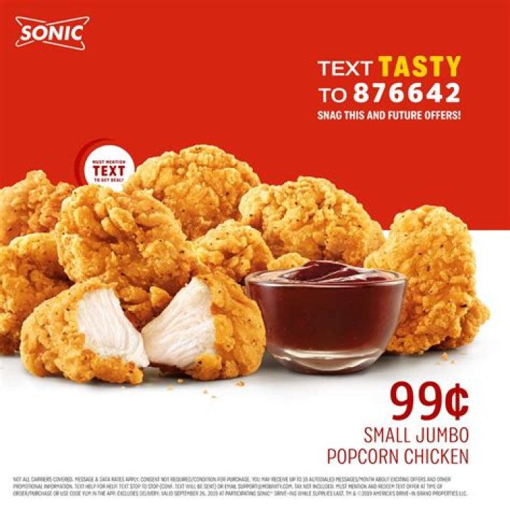 How big is Sonic Jumbo Popcorn Chicken? check this out | jumbo popcorn chicken sonic