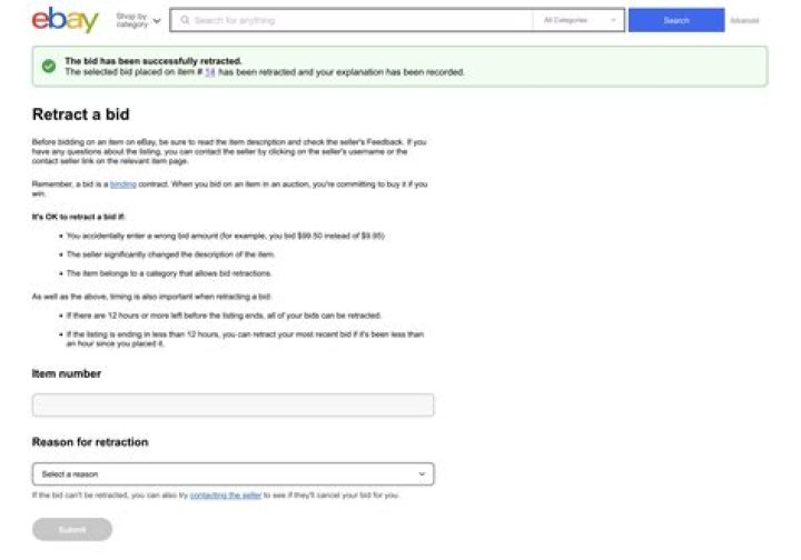 How do I retract a best offer on eBay? check this out | ebay best offer retraction form