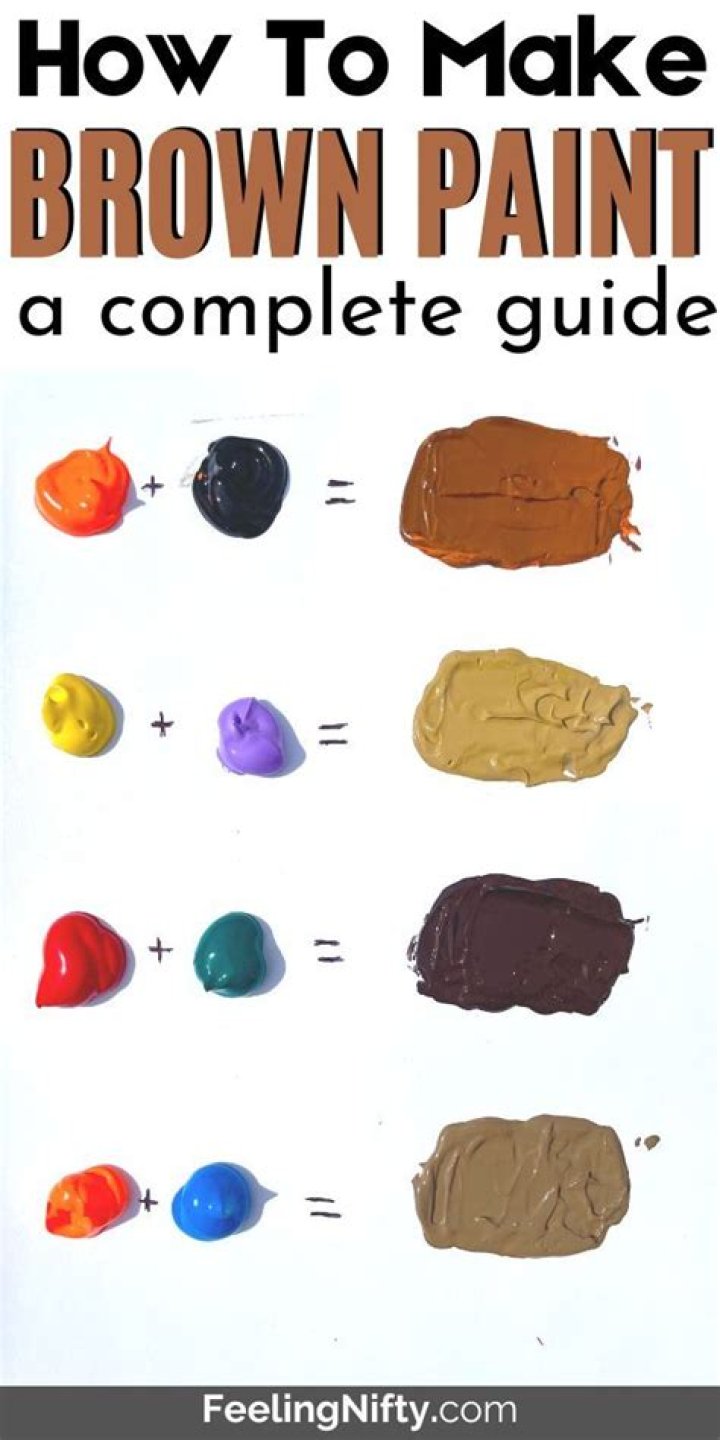how do you make brown paint