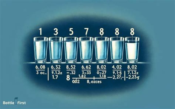 how many oz is 8 glasses of water