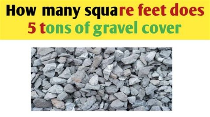 How many square feet will 10 tons of gravel cover? check this out | how much will a ton of gravel cover