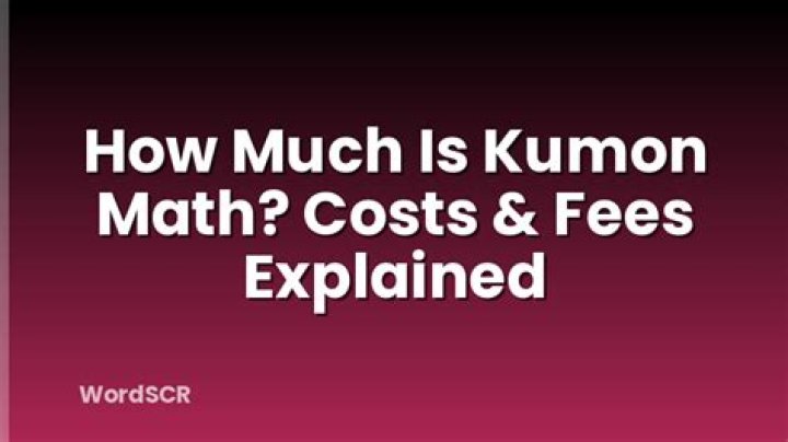 how much is kumon
