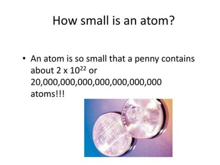 how small is an atom