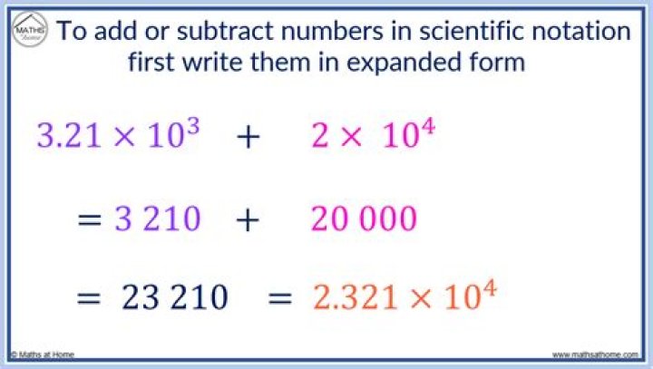 how to add scientific notation
