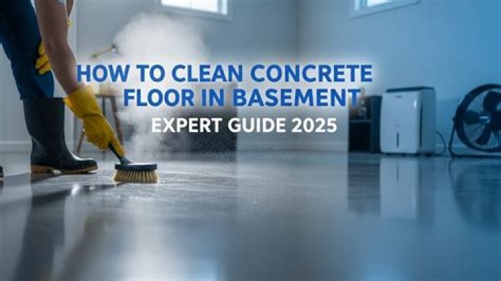 how to clean concrete floor in basement