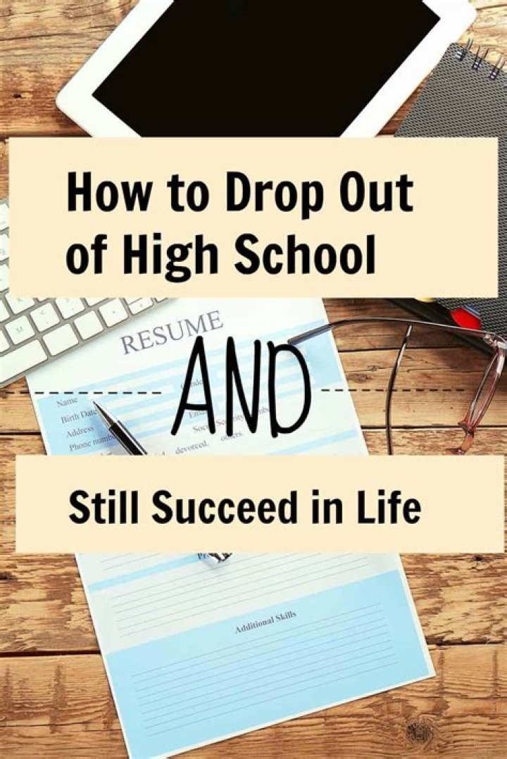 how to drop out of school
