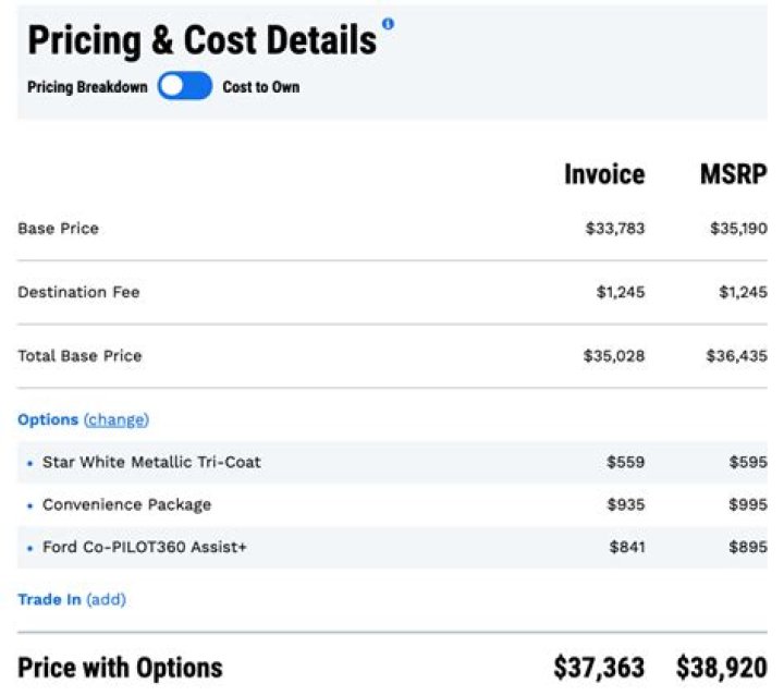 how to find dealer invoice price