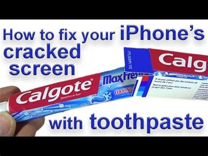how to fix a cracked phone screen with toothpaste