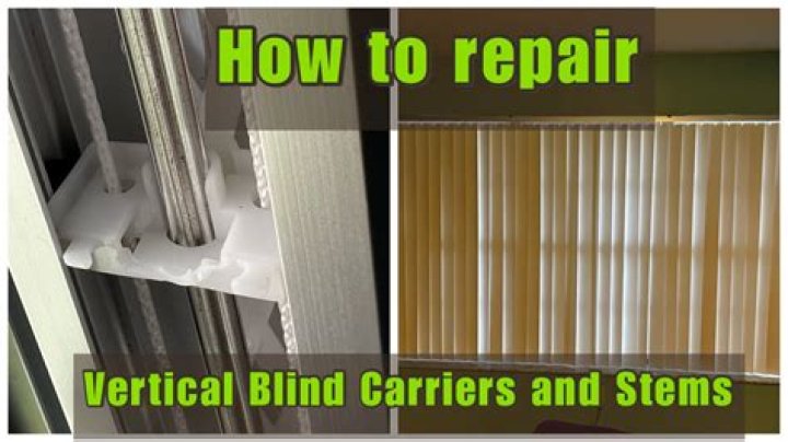 how to fix vertical blinds