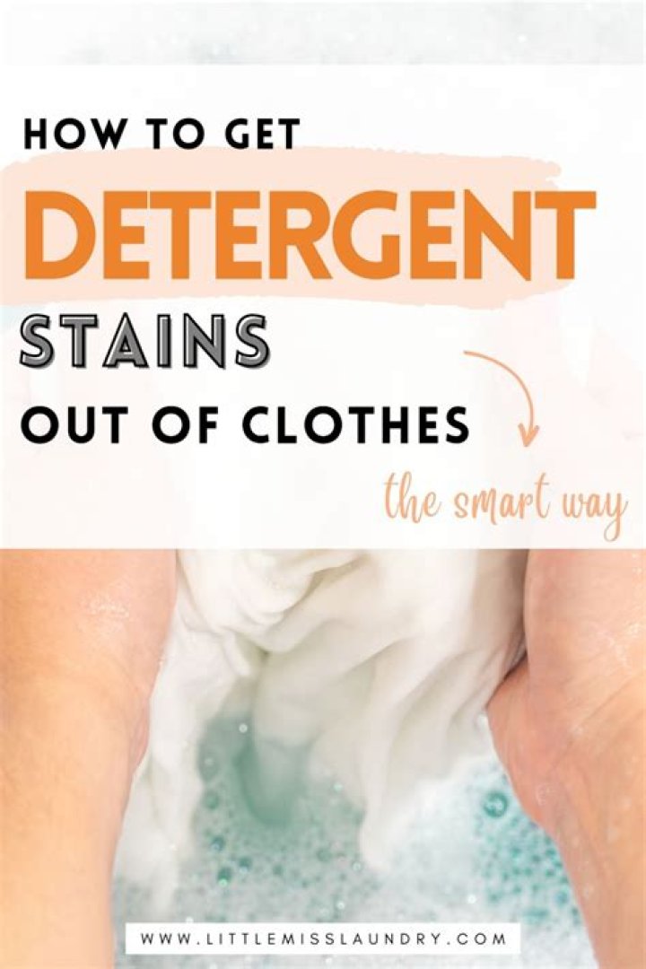 how to get laundry detergent stains out of clothes