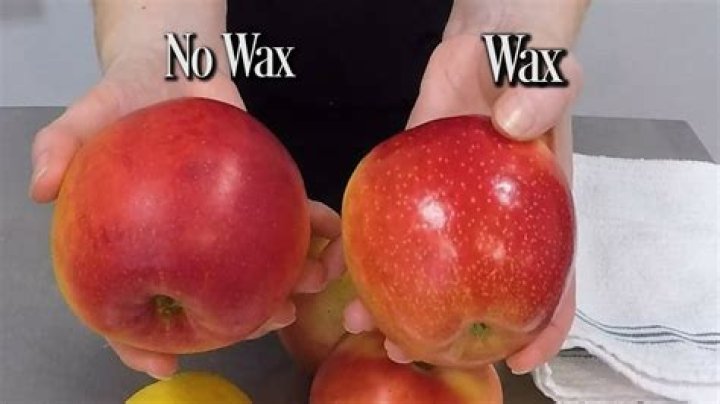how to get wax off apples