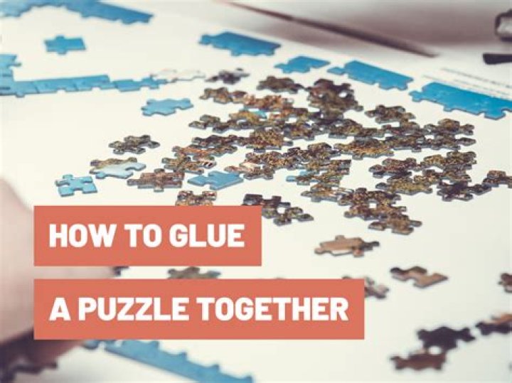 how to glue a puzzle together