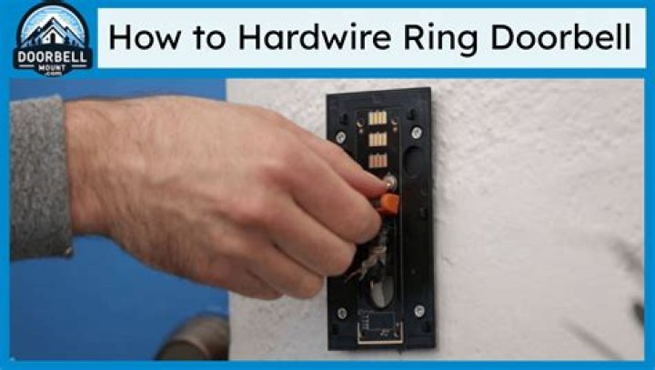 how to hardwire ring doorbell