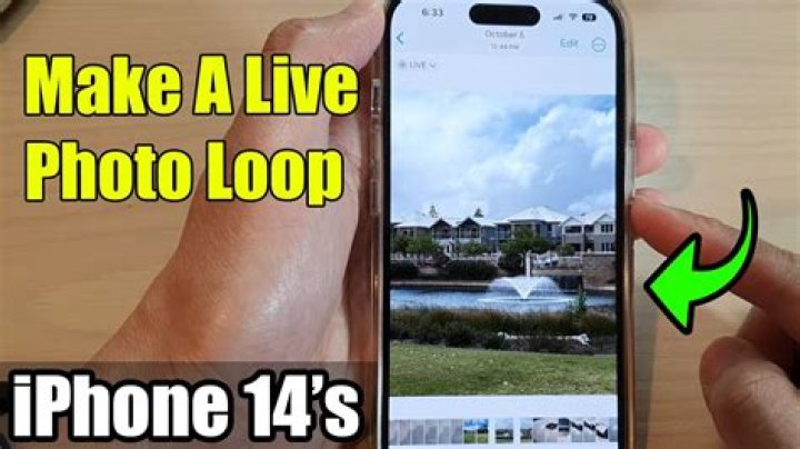 how to make a live photo loop