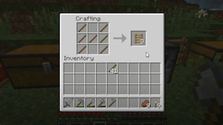 how to make ladder in minecraft
