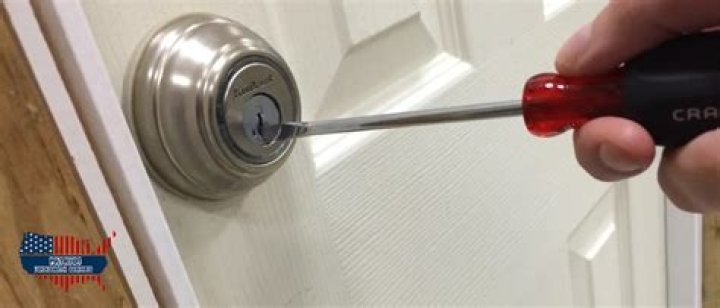 how to open a locked door with a screwdriver
