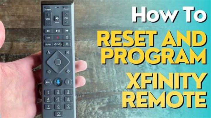 how to reprogram xfinity remote