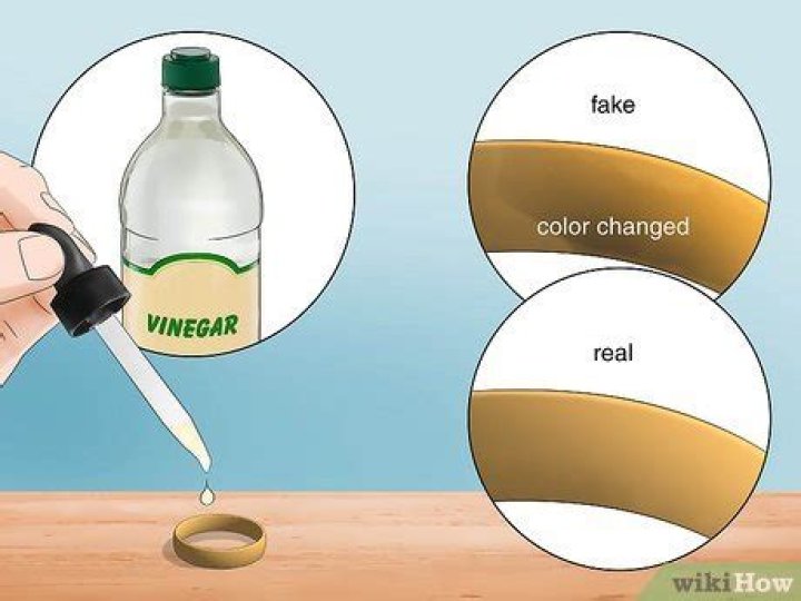 how to tell if gold is real vinegar