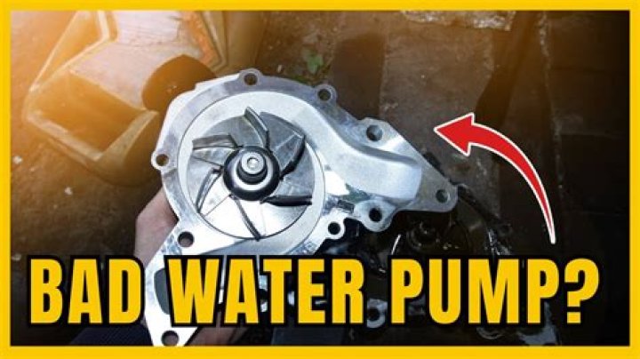 how to tell if water pump is bad