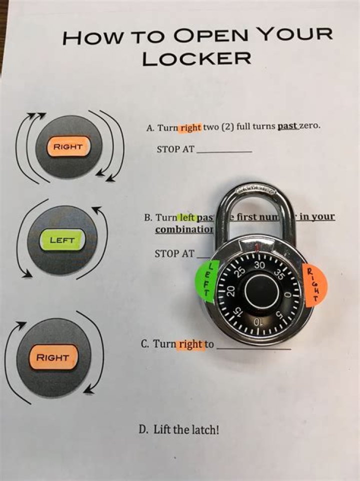 how to use combination lock