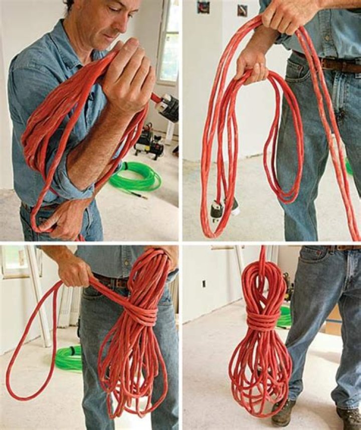 how to wrap an extension cord